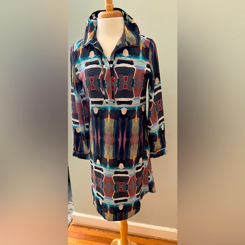 Abstract Patterned Dress by Marie Oliver